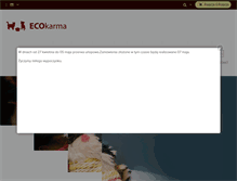 Tablet Screenshot of ecokarma.pl